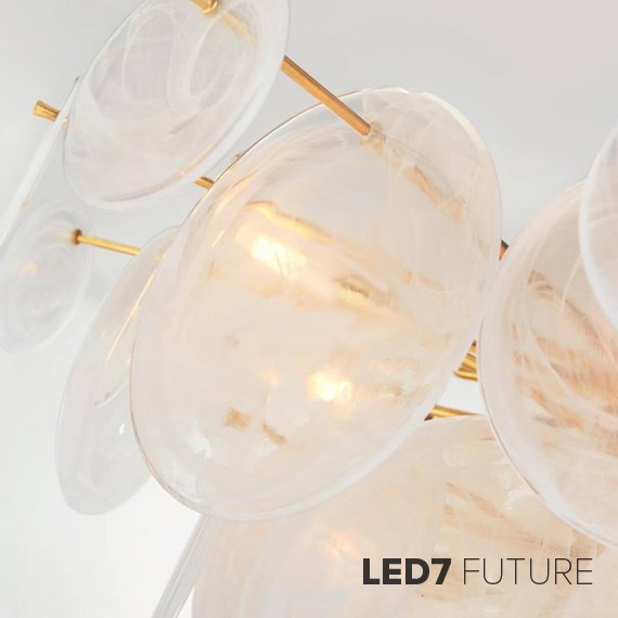 Loft Industry Modern - Shine Discs Chandelier V3